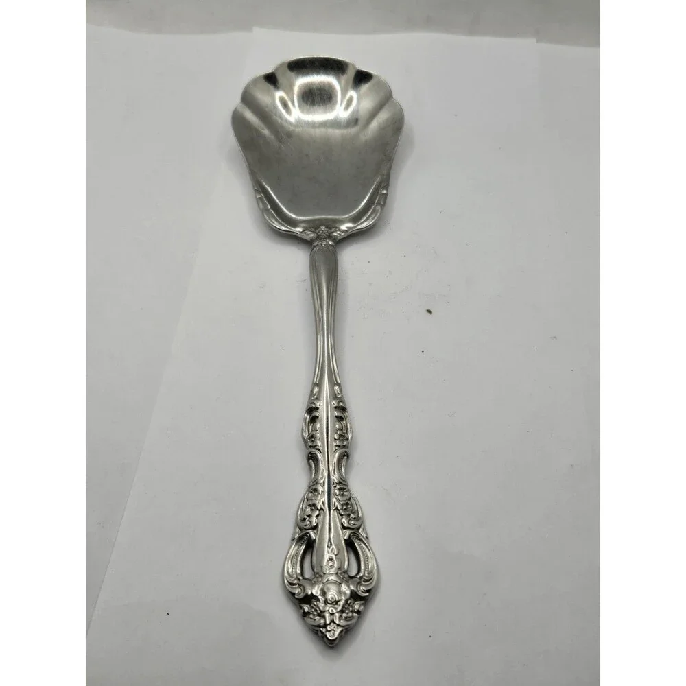 Oneida Michelangelo Shell Casserole Serving Spoon Stainless Flatware